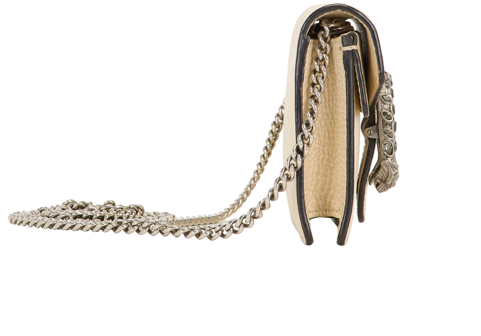 Dionysus Super Mini Shoulder Bag, &pound;495, Handbags, Beige, Leather, Side view